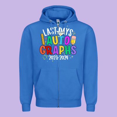 Last Days Auto Graphs Zipper Hoodie Designed By Jahusdesignshop
