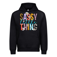 Black sassy little thing Urban Hoodie - RanaPortraitStore