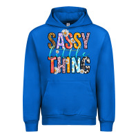 Cobalt sassy little thing Urban Hoodie - RanaPortraitStore