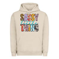 Pigment French Oak sassy little thing Urban Hoodie - RanaPortraitStore