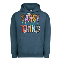 Pigment Midnight Navy sassy little thing Urban Hoodie - RanaPortraitStore