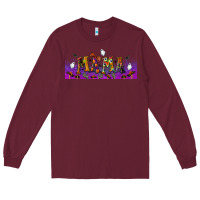 Burgundy halloween mama libbey glass Long Sleeve Tee - BundleAndBundleShop