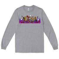 Heather Grey halloween mama libbey glass Long Sleeve Tee - BundleAndBundleShop