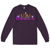 Plum halloween mama libbey glass Long Sleeve Tee - BundleAndBundleShop