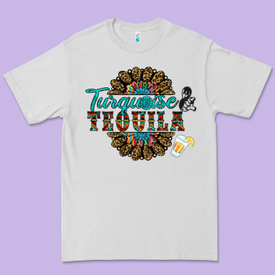 Turquoise Gemstone And Taquila Premium Tee Designed By Ranaportraitstore