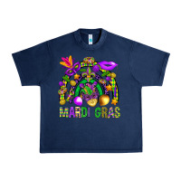 Navy Mardi Gras Rainbow Urban Heavy Tee - BundleAndBundleShop
