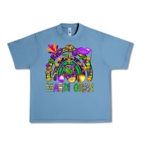 Pebble Blue Mardi Gras Rainbow Urban Heavy Tee - BundleAndBundleShop