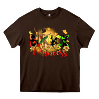 Chocolate Brown black princess Heavy Core Tee - CowGirlArtShop