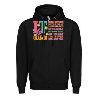 Black it is okay to Zipper Hoodie - JahusDesignShop