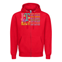 Red it is okay to Zipper Hoodie - JahusDesignShop