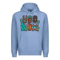 Colony Blue yee haw Premium Hoodie - RacoonDesign