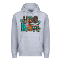 Heather Grey yee haw Premium Hoodie - RacoonDesign