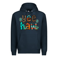 Navy yee haw Premium Hoodie - RacoonDesign