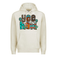 Oatmeal Heather yee haw Premium Hoodie - RacoonDesign