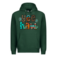 Sports Green yee haw Premium Hoodie - RacoonDesign