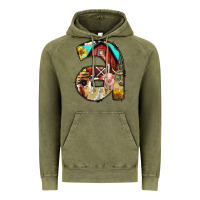 Vintage Olive farm life alphabet lowercase letters a Vintage Hoodie - BundleAndBundleShop