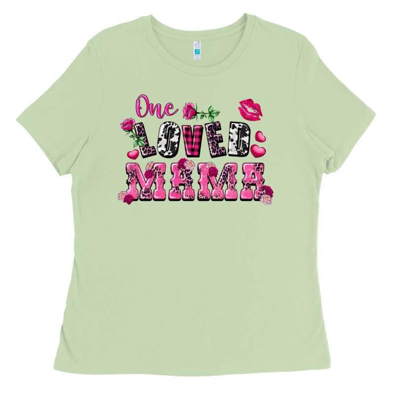 One Loved Mama Valentine's Day Ladies Tee by FaDigitalArtStudio | Teevron