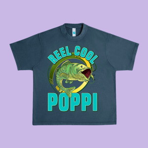Reel Cool Poppi Urban Heavy Tee Designed By Jasminsmagicworld
