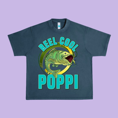 Reel Cool Poppi Urban Heavy Tee Designed By Jasminsmagicworld