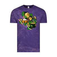 Cloud Purple texas map st patricks day Vintage Tee - FaDigitalArtStudio