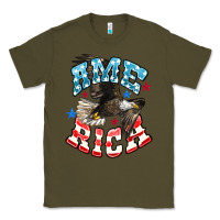 Army Green American Eagle Classic Tee - HowdyJamesFarm