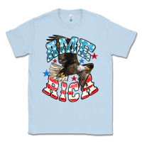Dusty Blue American Eagle Classic Tee - HowdyJamesFarm