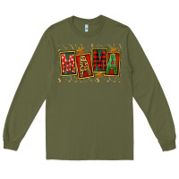Army Green mama christmas Long Sleeve Tee - FaDigitalArtStudio