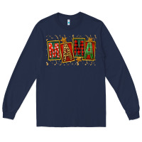 Navy mama christmas Long Sleeve Tee - FaDigitalArtStudio
