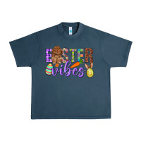 Midnight Navy Easter Vibes Urban Heavy Tee - BundleAndBundleShop