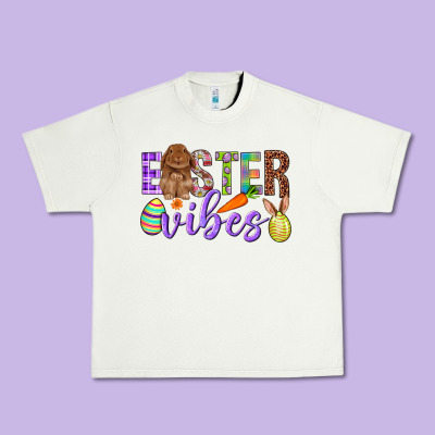 Easter Vibes Urban Heavy Tee Designed By Bundleandbundleshop