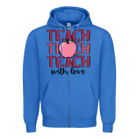 True Royal teach with love Zipper Hoodie - JahusDesignShop