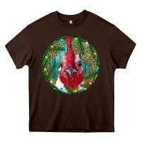 Chocolate Brown Roaster Head Christmas Heavy Core Tee - RanaPortraitStore
