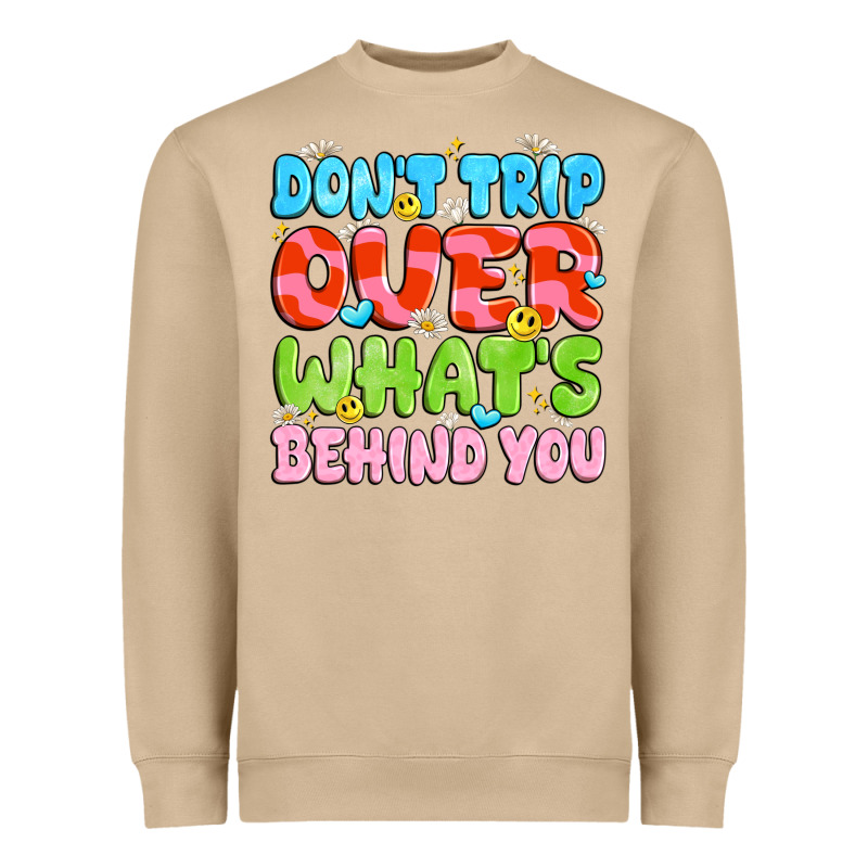 Don't Trip Over What's Behind You Heavyweight Sweatshirt by JahusDesignShop | Teevron