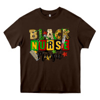 Chocolate Brown black nurse magic juneteenth Heavy Core Tee - CowGirlArtShop