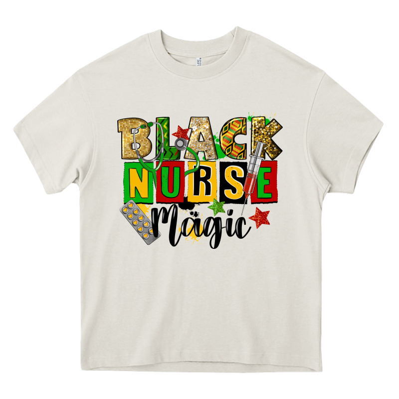 Black Nurse Magic Juneteenth Heavy Core Tee by CowGirlArtShop | Teevron