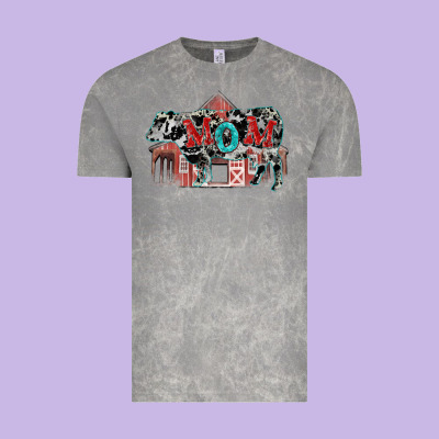 Mom Cow Mother's Day Vintage Tee Designed By Fadigitalartstudio