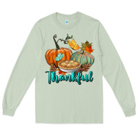 Matcha thankful pumpkins Long Sleeve Tee - BundleAndBundleShop