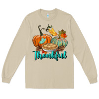 Mushroom thankful pumpkins Long Sleeve Tee - BundleAndBundleShop