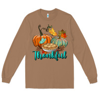Toasted Coconut thankful pumpkins Long Sleeve Tee - BundleAndBundleShop