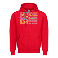 Red it is okay to Zipper Hoodie - JahusDesignShop