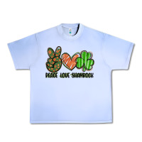Grape Ice peace love shamrock Urban Heavy Tee - FaDigitalArtStudio