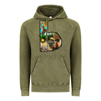 Vintage Olive farm life alphabet lowercase letters b Vintage Hoodie - BundleAndBundleShop