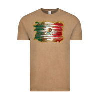 Vintage Coffee mexican flag with leopard Vintage Tee - RanaPortraitStore
