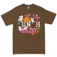 Cacao One hip Lunch Lady Easter Day Premium Tee - CowGirlArtShop
