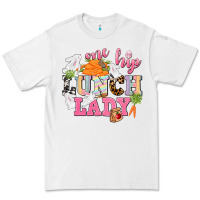 White One hip Lunch Lady Easter Day Premium Tee - CowGirlArtShop