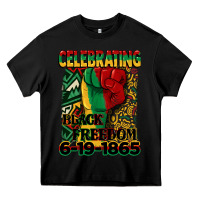 Black celebrating black freedom 6 19 1865 juneteenth Heavy Core Tee - CowGirlArtShop
