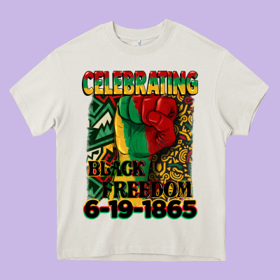 Celebrating Black Freedom 6 19 1865 Juneteenth Heavy Core Tee Designed By Cowgirlartshop