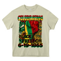 Mossy celebrating black freedom 6 19 1865 juneteenth Heavy Core Tee - CowGirlArtShop