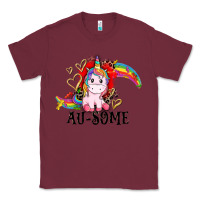 Burgundy Au-some Classic Tee - CowGirlArtShop