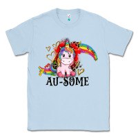 Dusty Blue Au-some Classic Tee - CowGirlArtShop